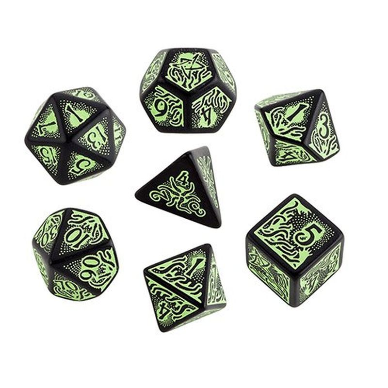 Call of Cthulhu 7th Edition Dice Set Schwarz & Grün