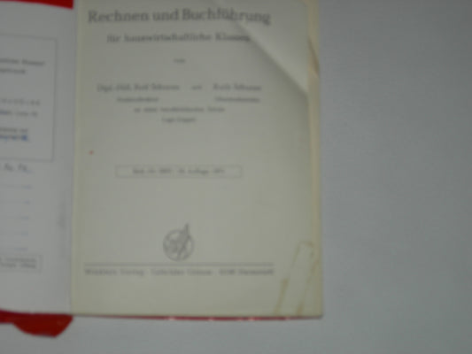 Rechnen und Buchführung