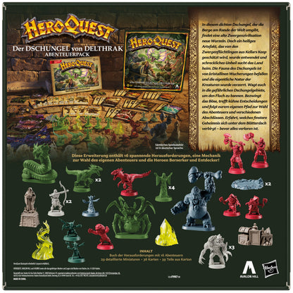 HeroQuest: Brettspiel-Erweiterung Der Dschungel von Delthrak Abenteuerpack