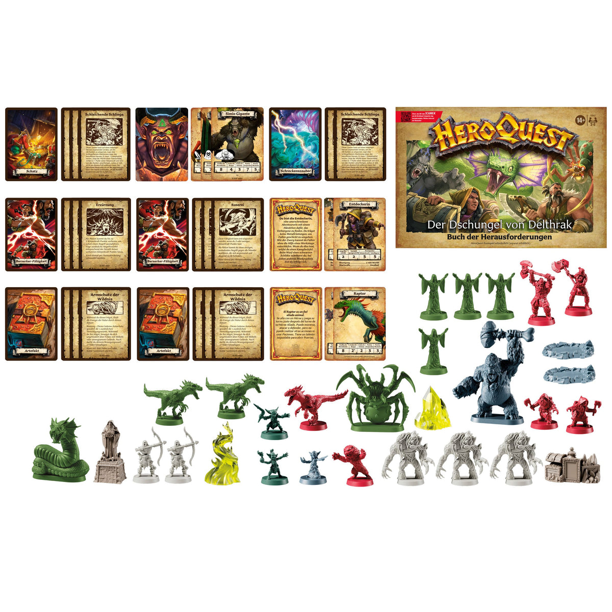 HeroQuest: Brettspiel-Erweiterung Der Dschungel von Delthrak Abenteuerpack