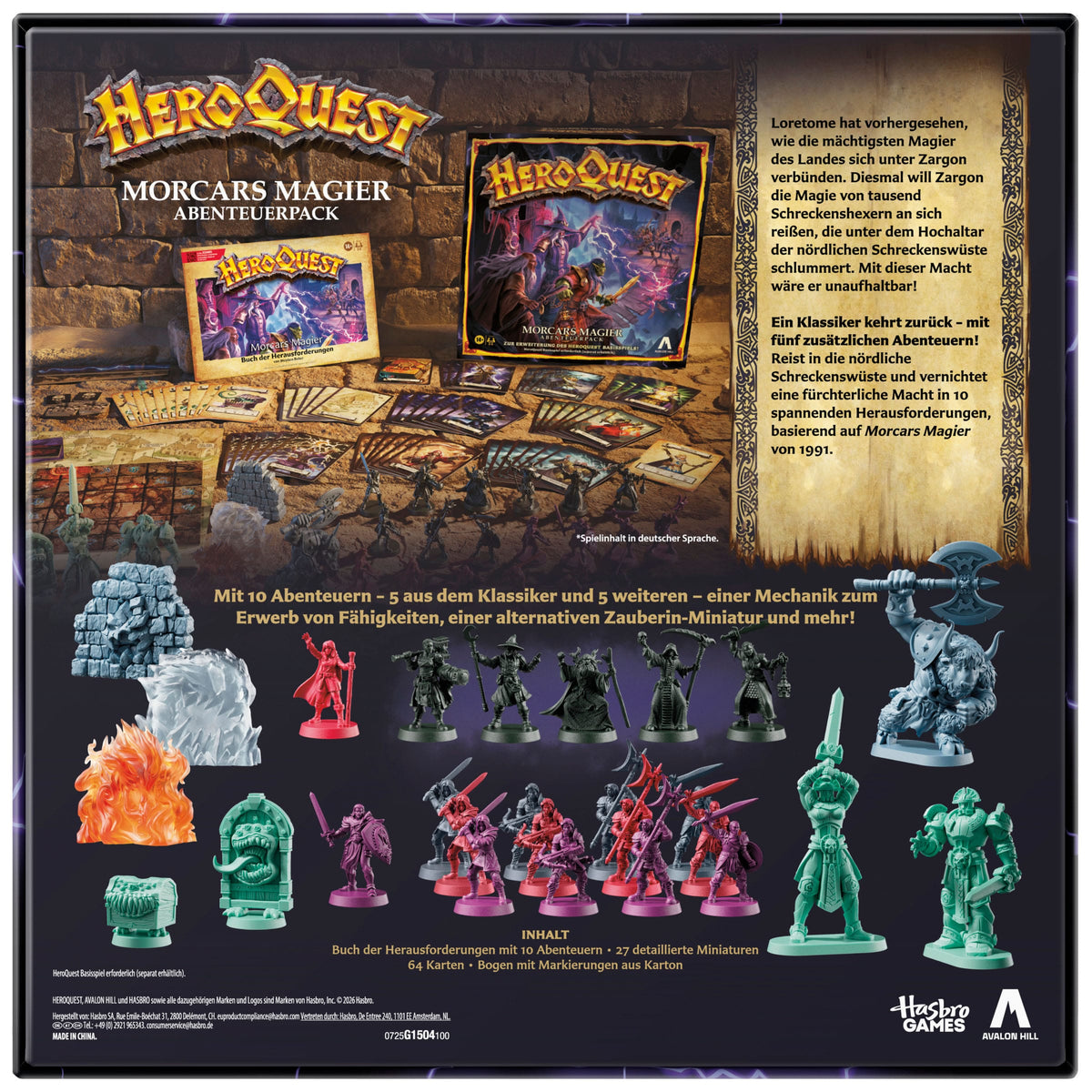 HeroQuest: Brettspiel-Erweiterung Morcars Magier Abenteuerpack