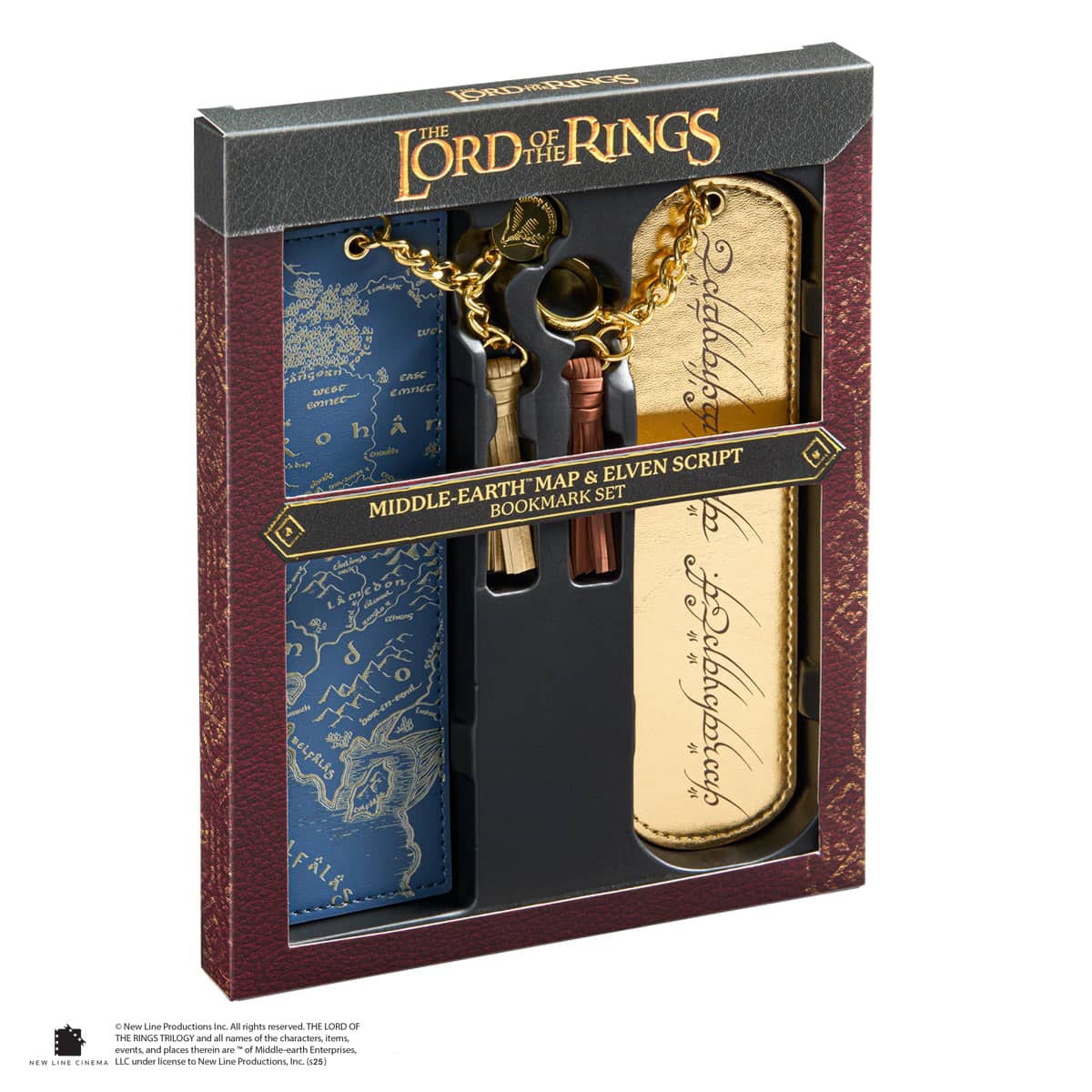 Der Herr der Ringe Lesezeichen 2er-Set Mittelerde und Elbenschrift