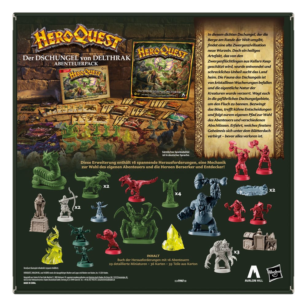 HeroQuest: Brettspiel-Erweiterung Der Dschungel von Delthrak Abenteuerpack