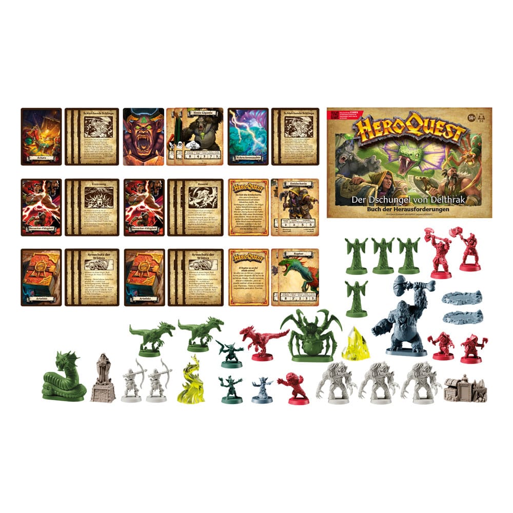HeroQuest: Brettspiel-Erweiterung Der Dschungel von Delthrak Abenteuerpack